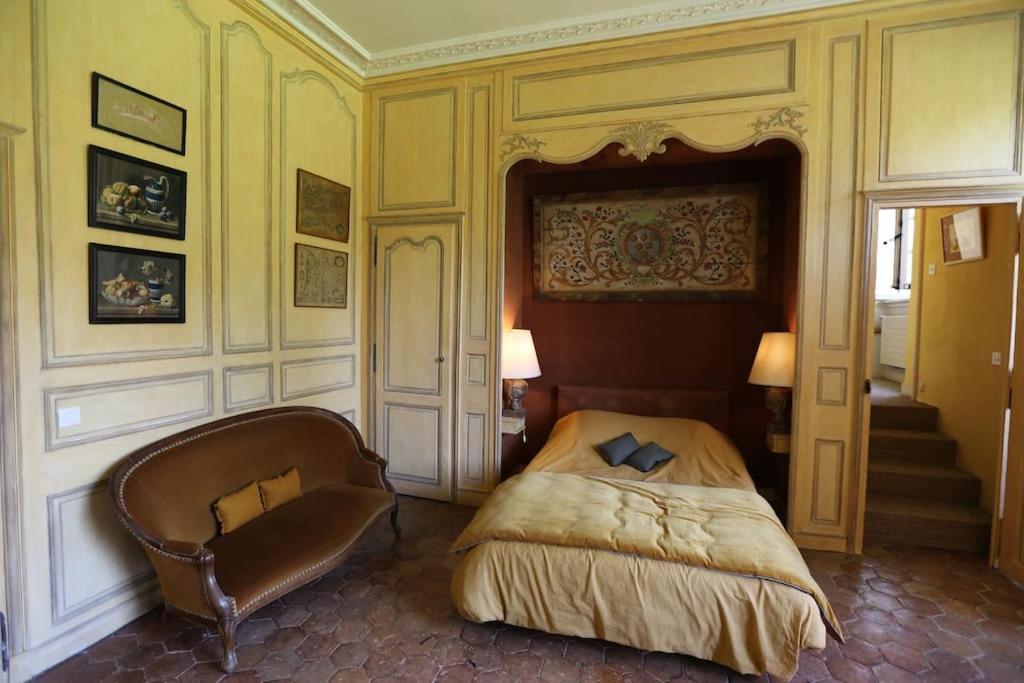 Chambre Jaune Manoir De La Vove Perche Bed & Breakfast Corbon  Bagian luar foto