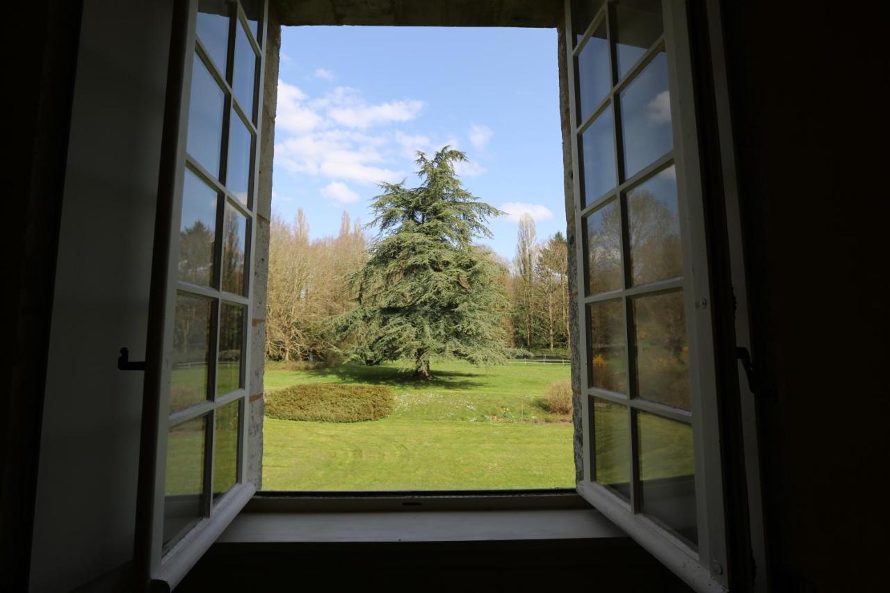 Chambre Jaune Manoir De La Vove Perche Bed & Breakfast Corbon  Bagian luar foto