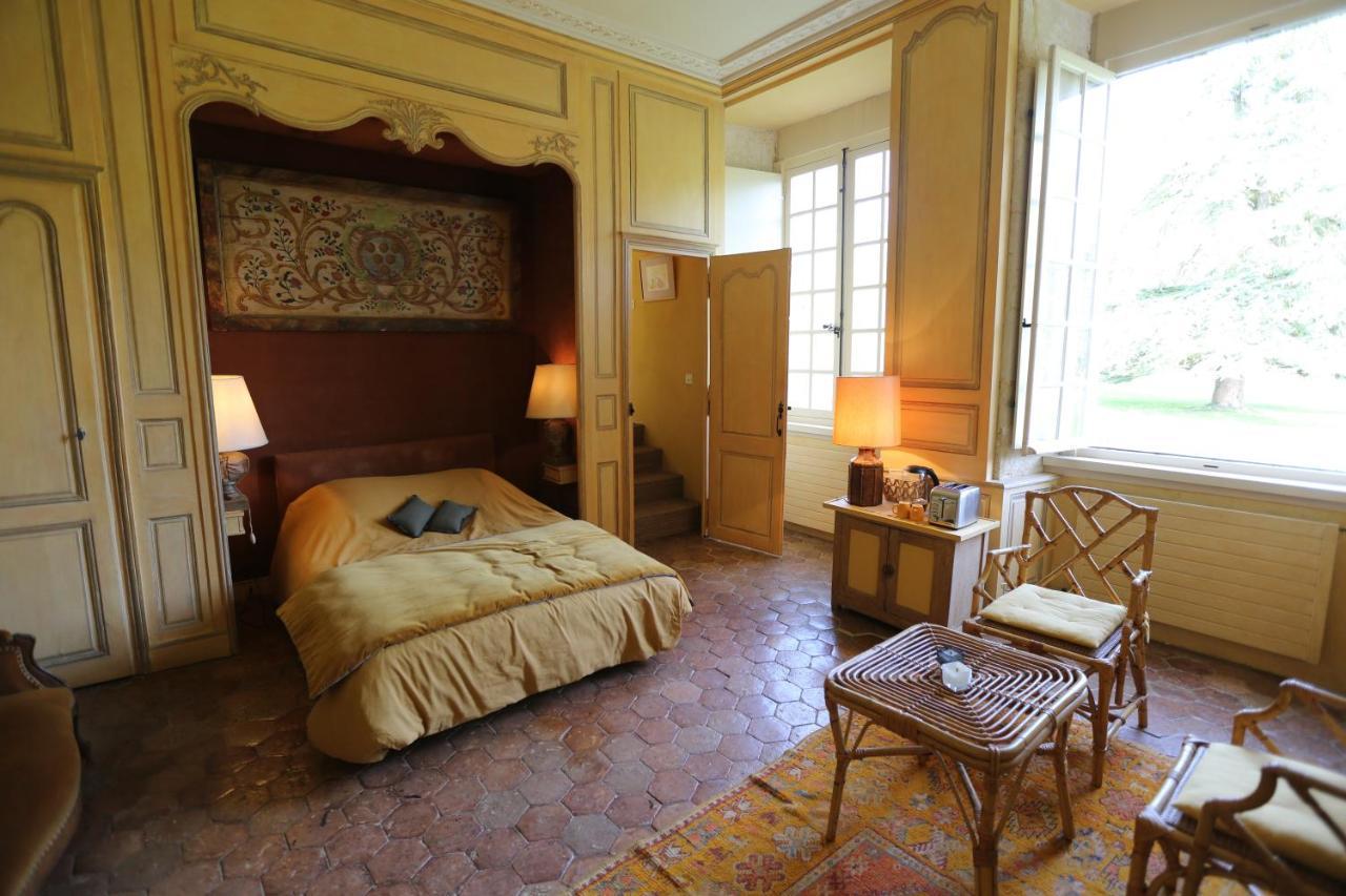 Chambre Jaune Manoir De La Vove Perche Bed & Breakfast Corbon  Bagian luar foto