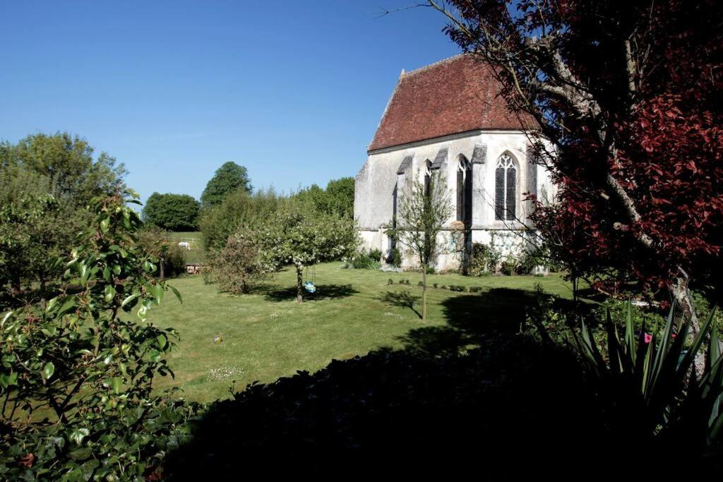 Chambre Jaune Manoir De La Vove Perche Bed & Breakfast Corbon  Bagian luar foto